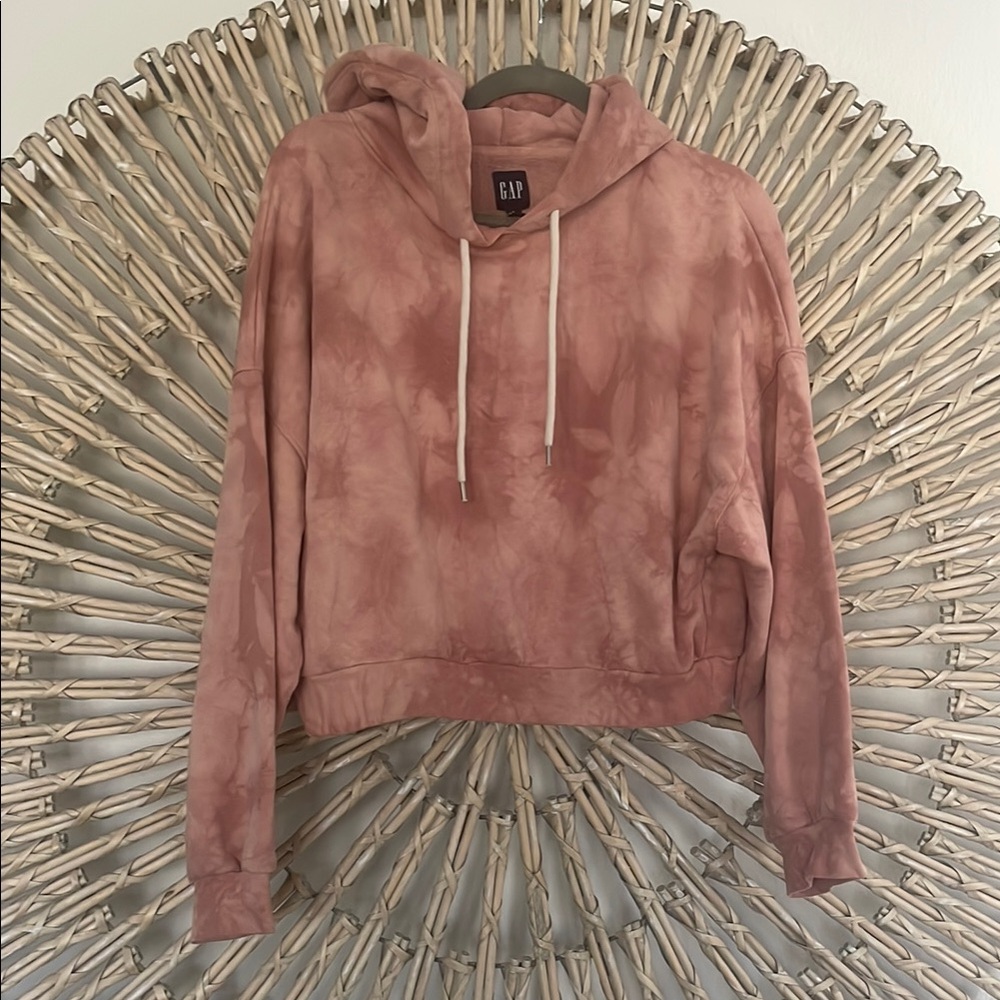 GAP Women's Tie-Dye Hoodie - Pink